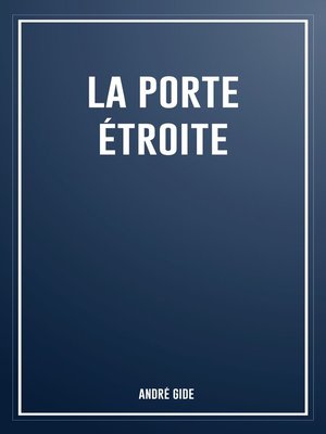 cover image of La porte étroite